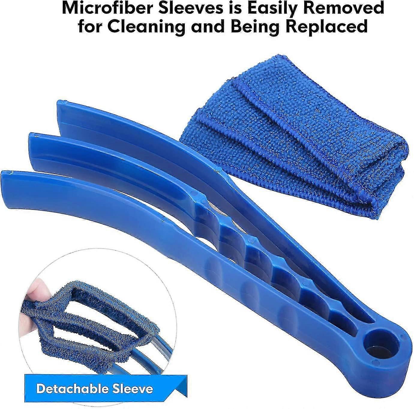 Triple Venetian Blind Cleaner - 2pcs Removable Washable Window Brush