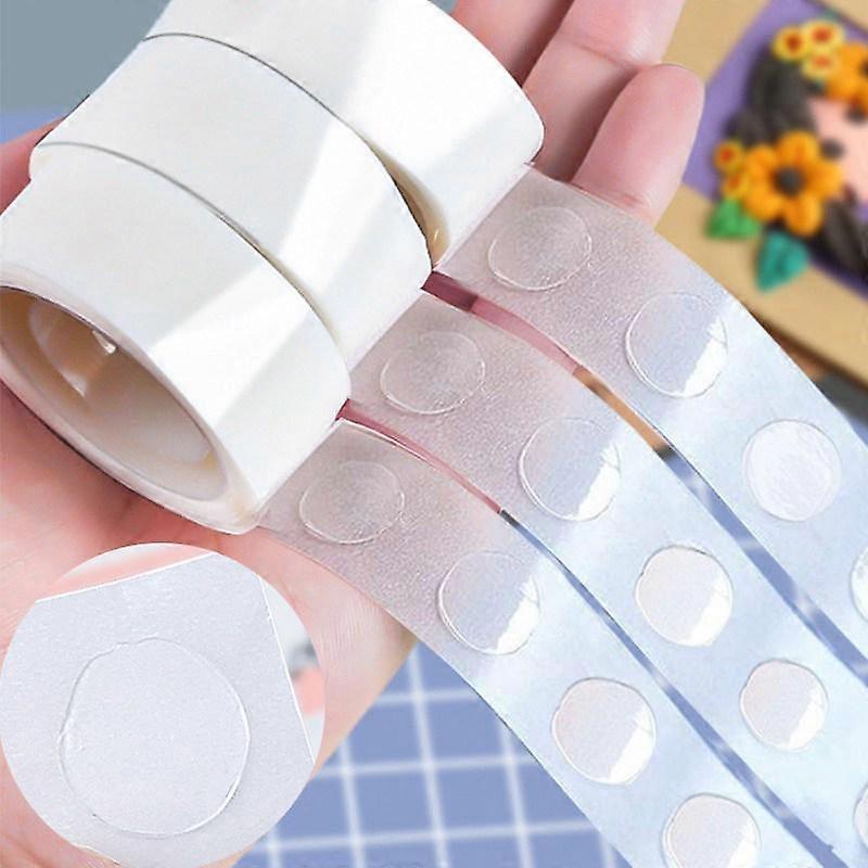 Adhesive Dots Tape Double Sided Glue Crystal Tape Sticky Sticker Decorations Transparent Traceless Dots Glue Runner