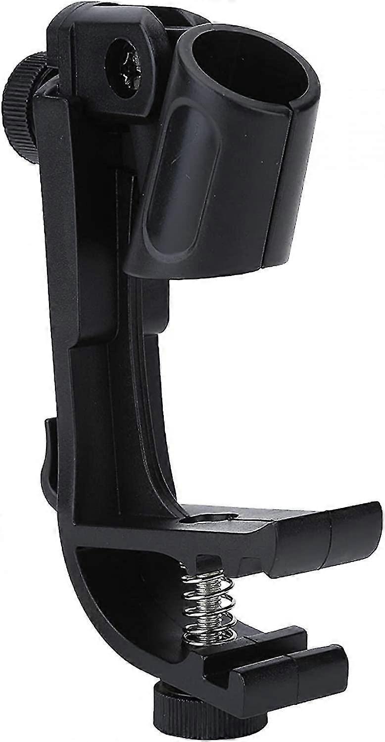 Microphone Clip Adjustable Drum Stand Microphone Clip (black) (1pcs)
