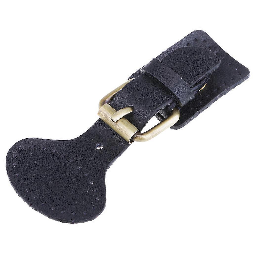 1 set sy på läder magnetiska snäppspännen sy fästen för väska svart