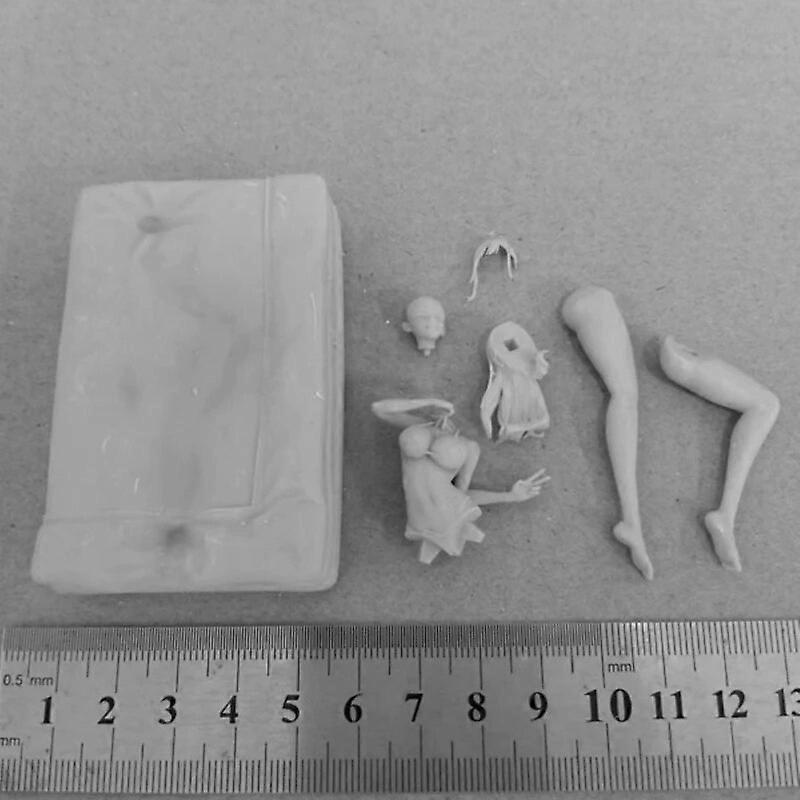 Bikini Ragazze Resina Figure 1/24 Scala 75mm Assemblare Kit Modello Non Assemblato e Non Dipinto Diorama Giocattoli