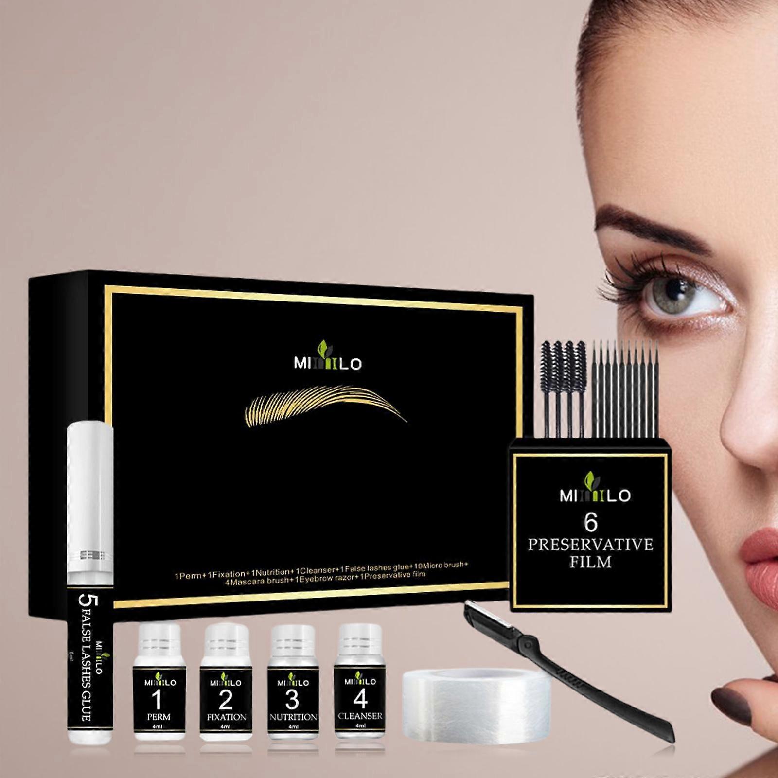 2 in 1 Eyelash Brow Lift Kit Professional Beauty Lash Lifting Curling Extensions Set for Salon