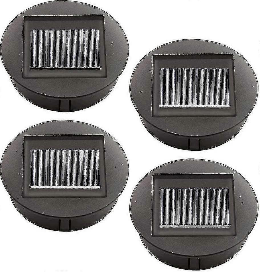 4 Pieces Replacement Solar Lights With Led Bulbs, Solar Top Lights Replacement, Led Solar Panel Lant