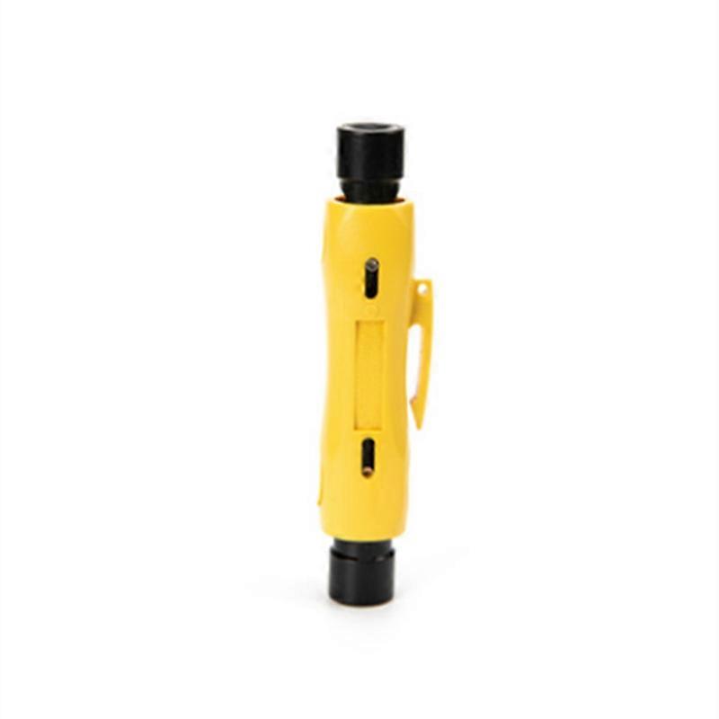 Stripping Tool Multi-functional Coaxial Cable Television Cable Stripper(1 pcs, yellow)