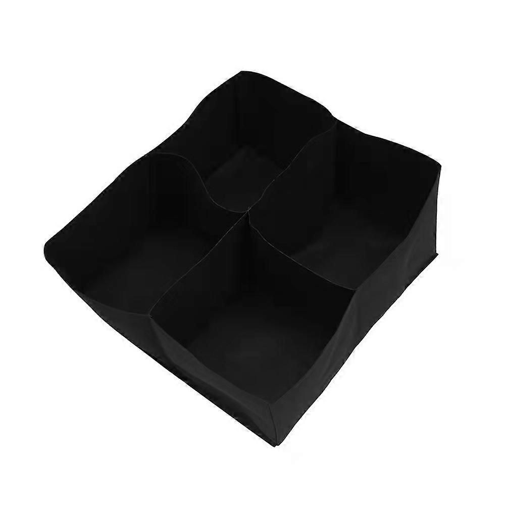 Rectangular Breathable Fabric Raised Bed for Plants and Vegetables - 0.6m x 0.6m - Black