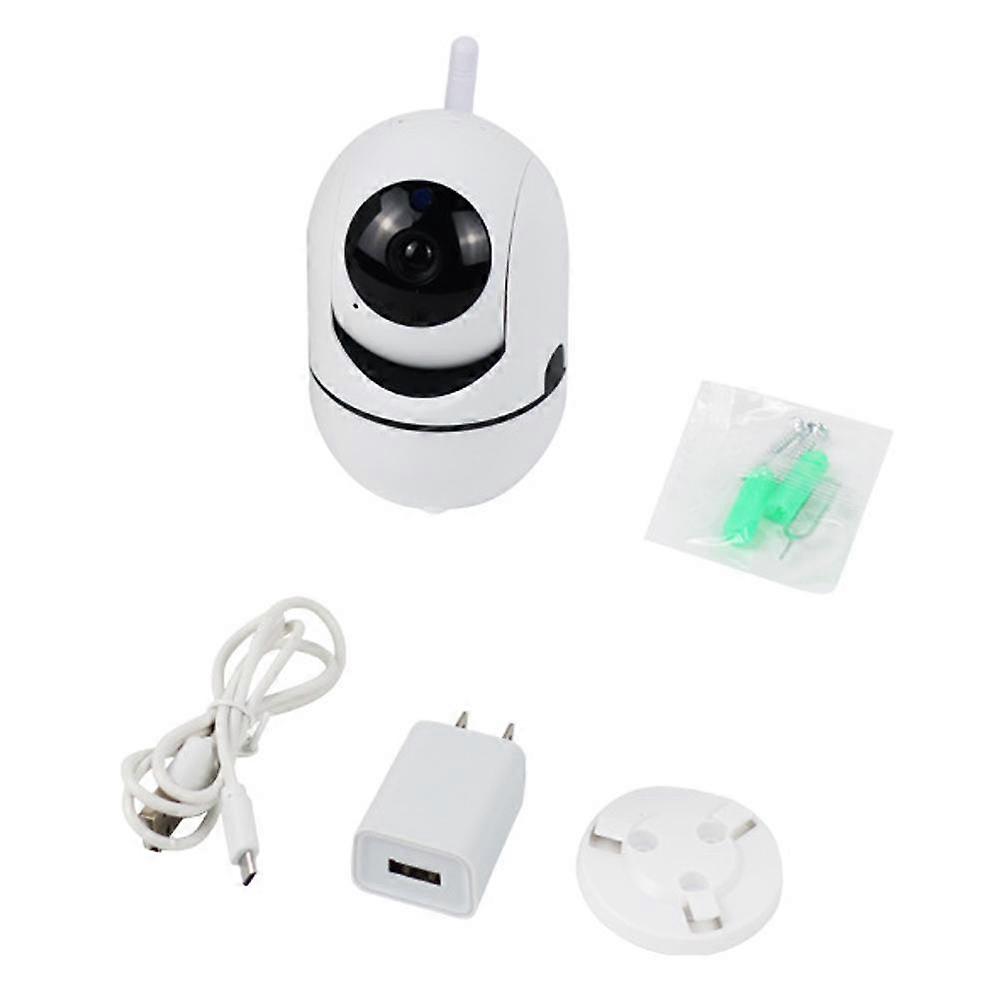 Wireless Home Indoor Security Camera with Plug, 360 View WiFi Baby Dog Camera, Motion Detection, Auto Tracking, Dual-Way Talk, HD Pan Tile Full Color