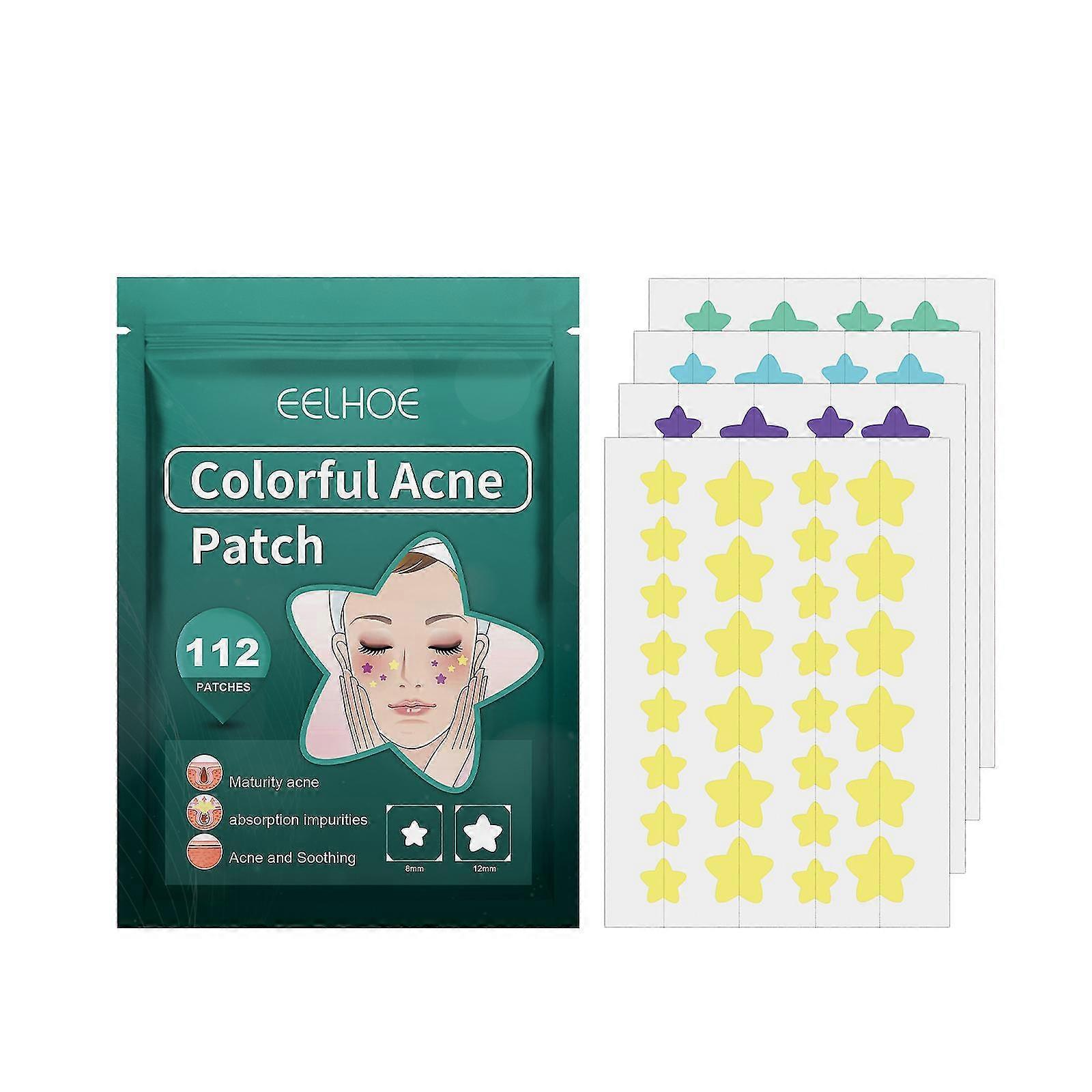 Acne Pimple Patch 112 Counts, Invisible Hydrocolloid Acne Patch With Tea Tree Oil & Calendula Oil For Face