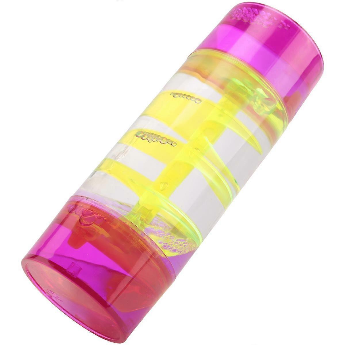Purple-Hourglass Center Column Turntable Oil Drop Hourglass Jelly Color Leisure Daze Oil Leak Home Crafts Decor