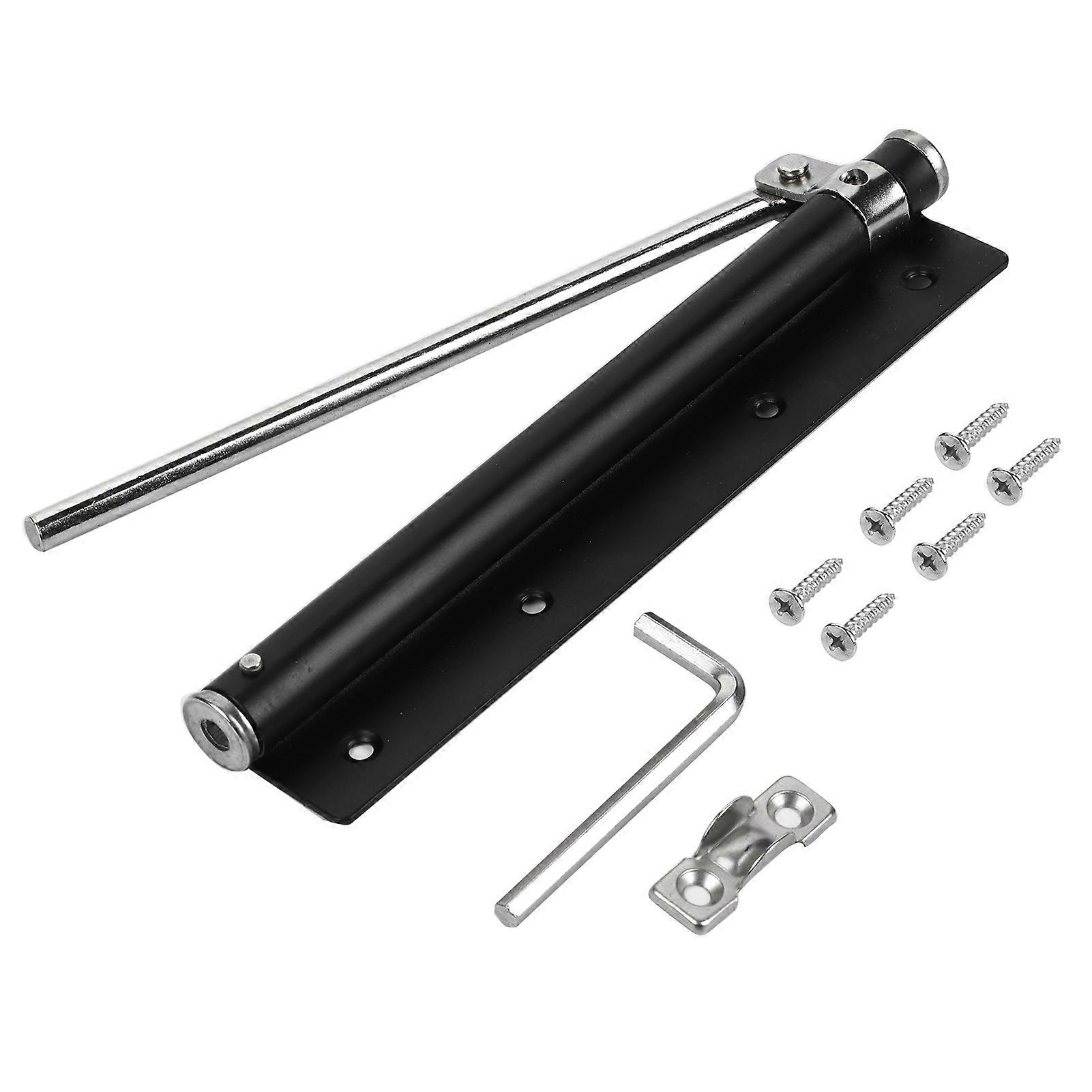 Aluminum Adjust Strength Automatic Door Closer Spring Fireproof Door Hinge Buffer Tool for Home Office