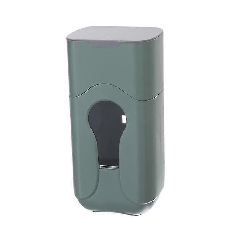 1 Set Wall Mounted Punch-free Abs Dustproof Cup Dispenser Delicate Cup Container For Home