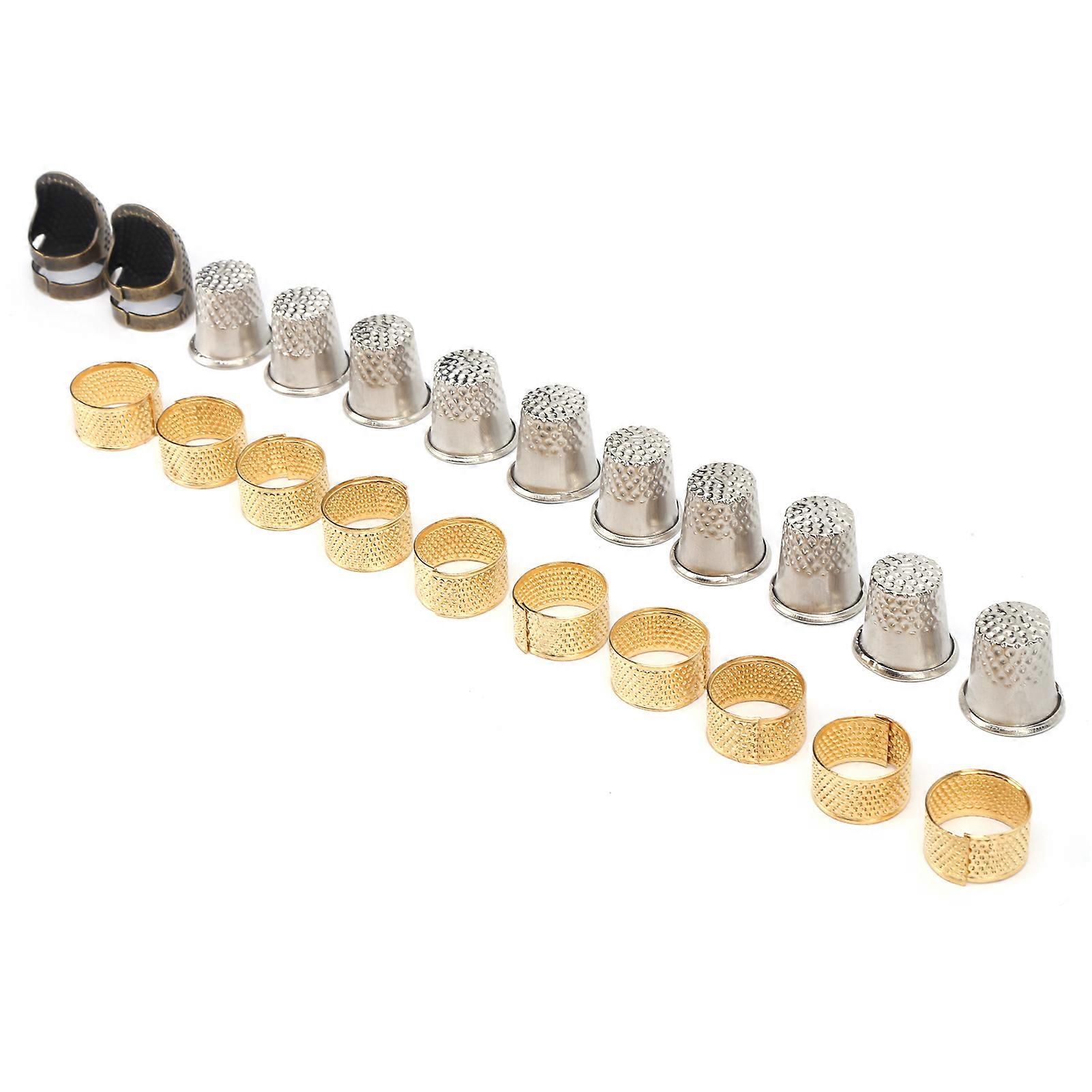 Thimble Adjustable NonSlip Brass Finger Protector for Daily Sewing Multiple Models