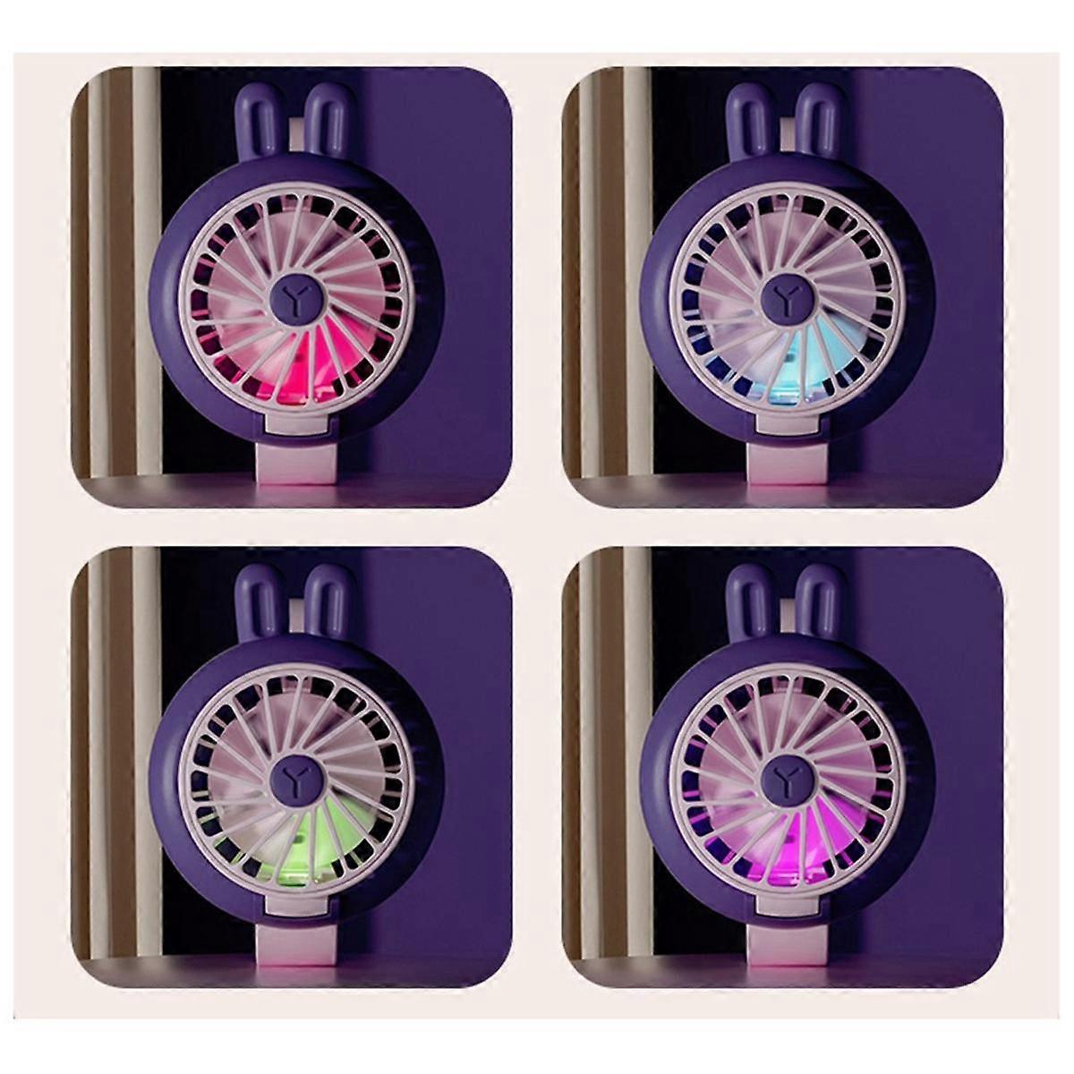 Wristband Fan 300mAh Kids Mini Wristband Multifunction Portable with Breathing Light Watch Model Fan,Pink