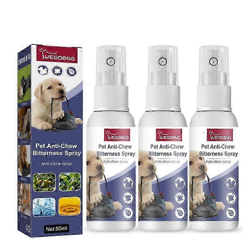 1-3pcs Dog Bitterness Spray Anti Chewing Scratching Sofa Chewing Preventing Stop Furniture Biting Indoor Repellent Pet No Chew Liquid