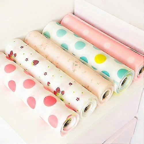 300cm Drawer Mat Eco-friendly Moisture-proof Cute Printing Shelf Paper Cabinet Drawer Liner Table Ma