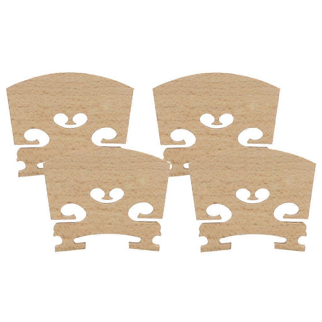 4 Pieces Durable Replacement Maple 1/2 Violin Bridge Musical Instrument Accessory