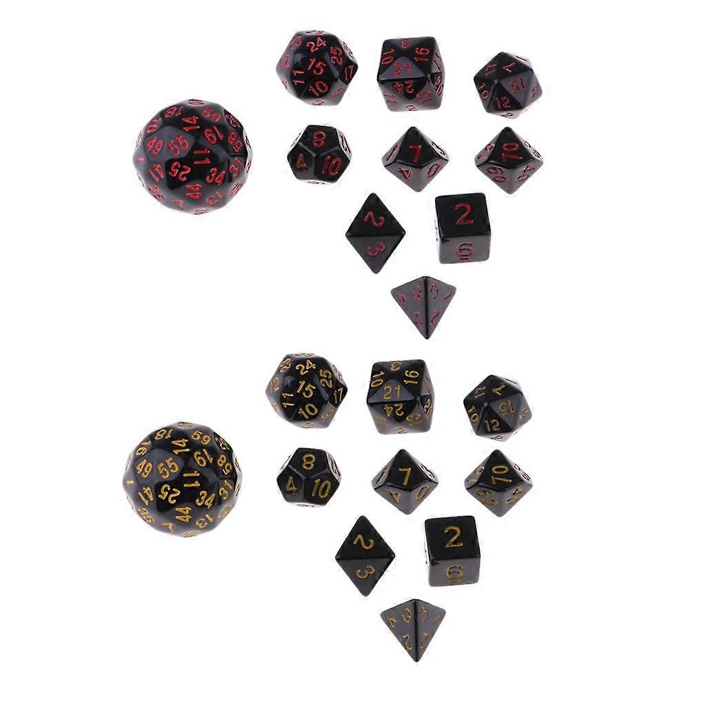 20 Pieces Acrylic Polyhedral Dice Set Table Game Party Game Accessory
