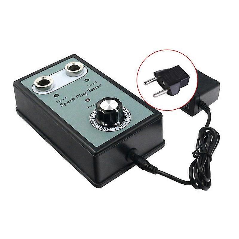 Double Hole Analyzer Spark Plug Tester 12mm Plug Test Adjustable Ignition