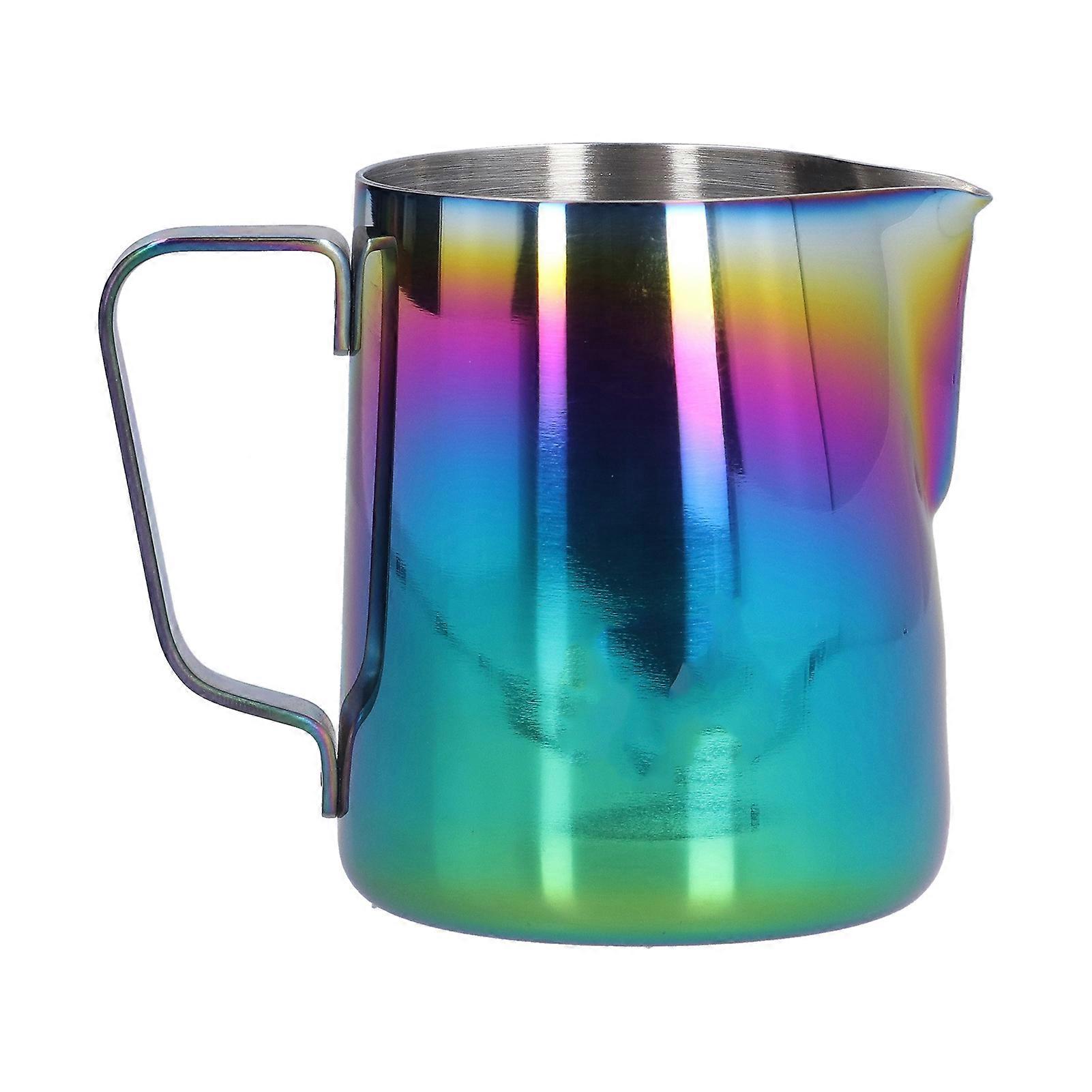 Ανοξείδωτο Κύπελλο Frother 350ml Μυτερό Στόμα Καπουτσίνο Κύπελλο Παχιά Latte Art Αφρώδης ΣτάμναΠολύχρωμο
