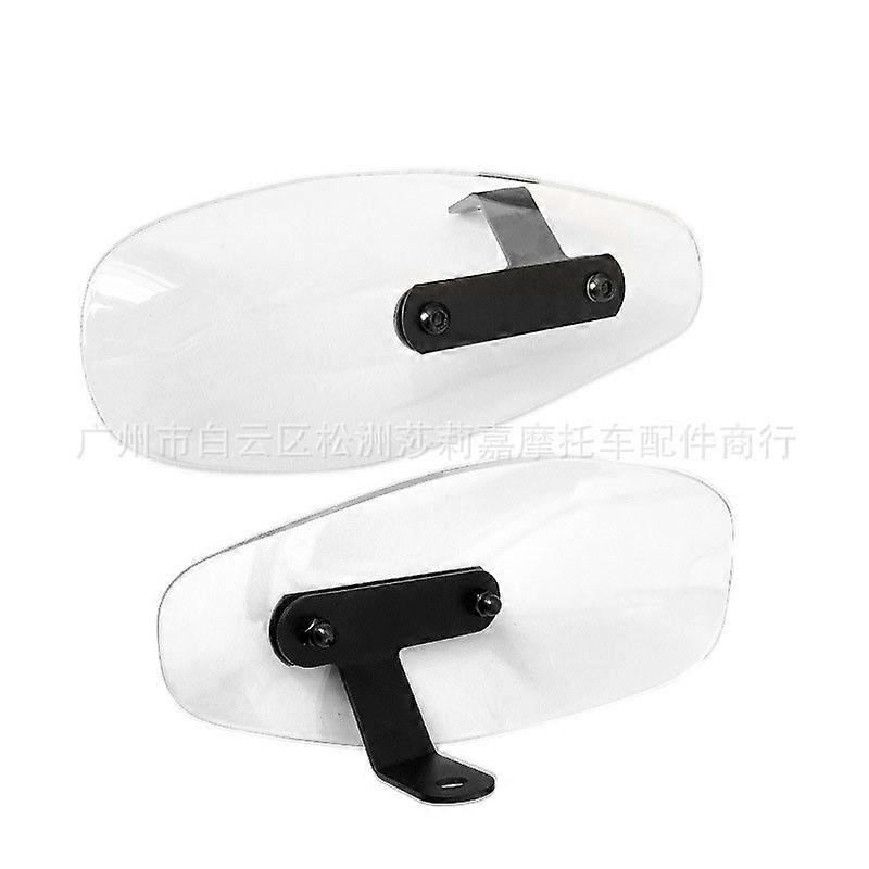 プラスチック透明スモークレンズモトハンドガードビンテージバイクハンドシールドパーツカフェレーサーハンドガードオートバイアクセサリー