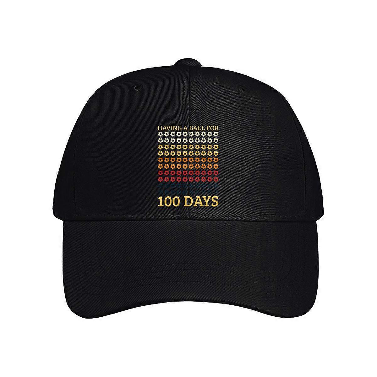 Having A Ball For 100 Days Baseball Cap