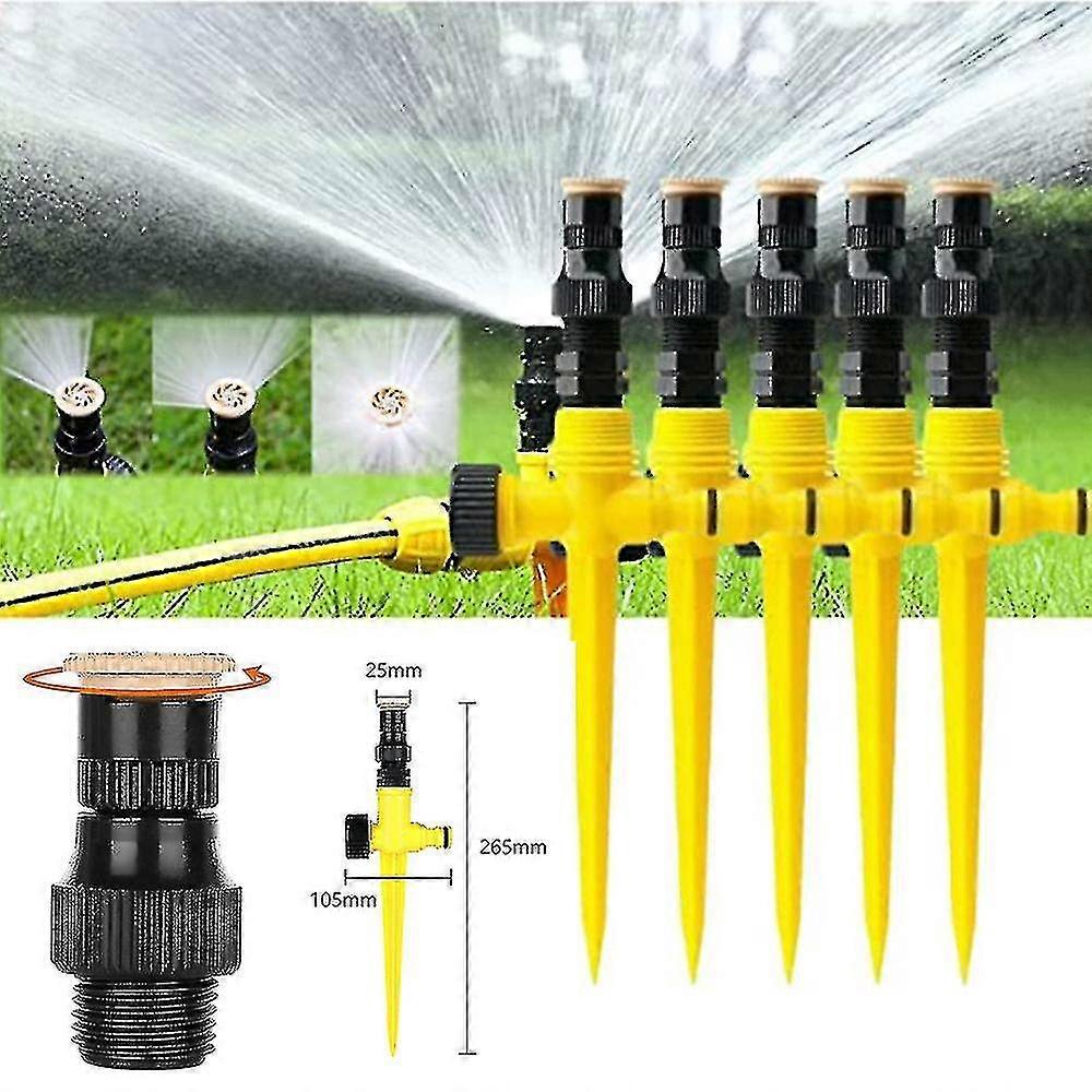 360 Degree Rotating Sprinkler Head Automatic Cooling Insert Spray Nozzle Garden Lawn Irrigation System