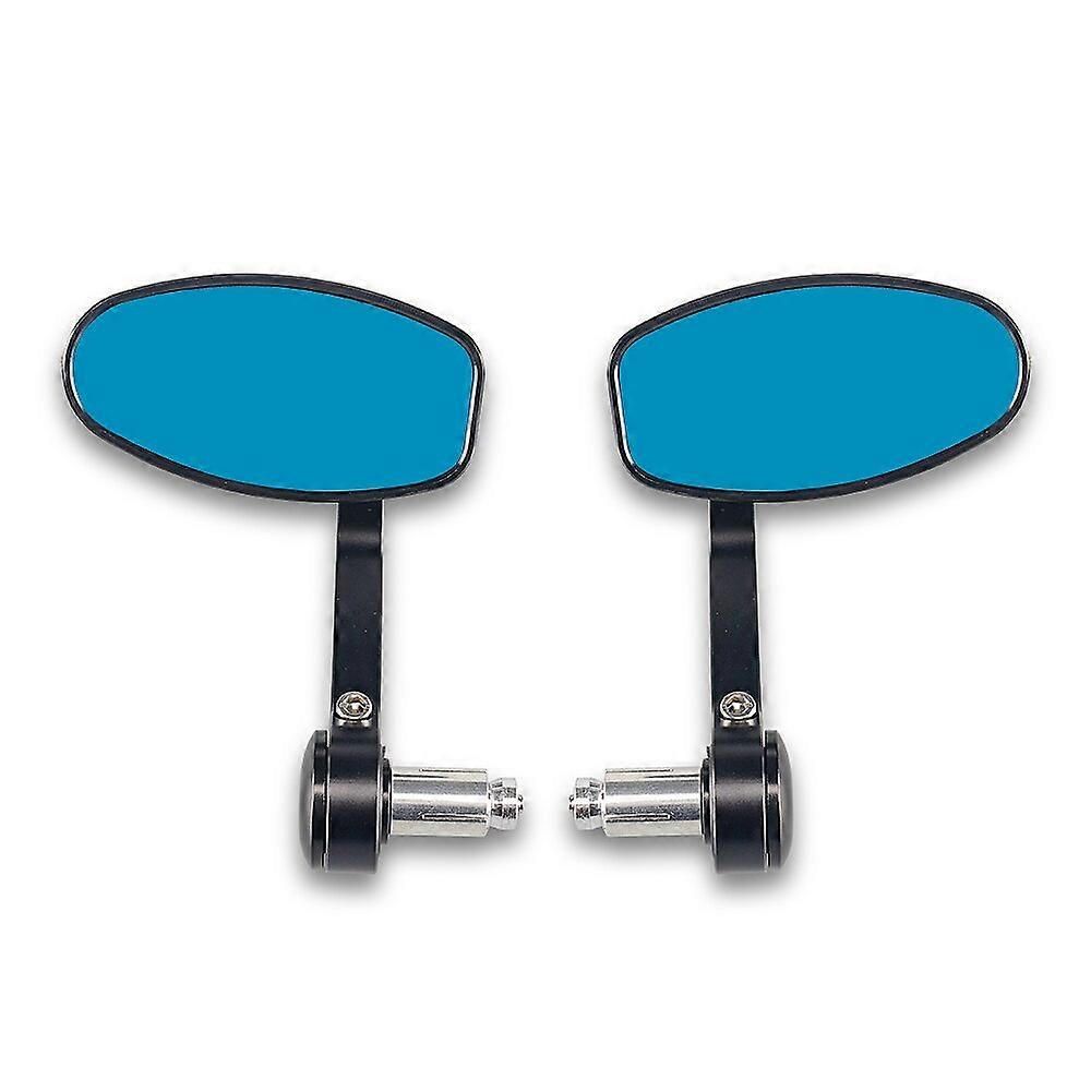 Motorcycle Black 7/8" 22mm Handle bar end Mirrors For Custom Bobber Cafe Racer Buell Clubman ATV