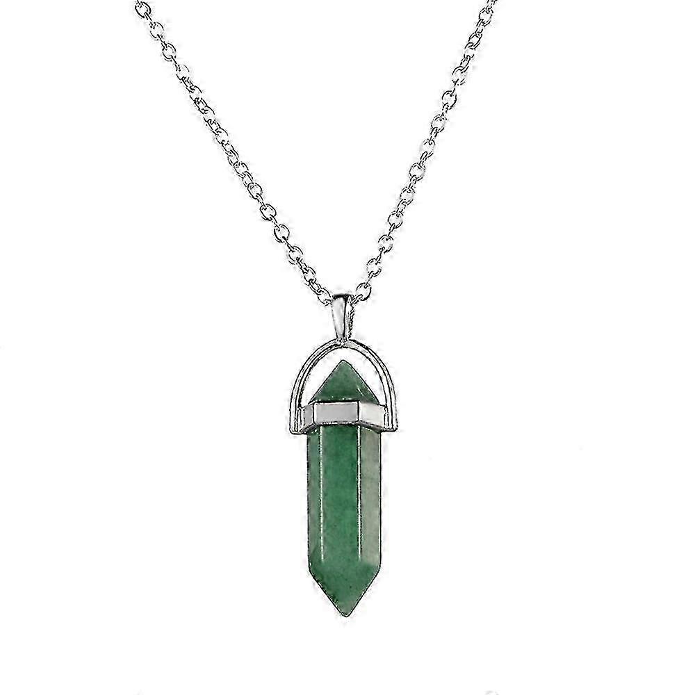 Hexagonal Pointed Reiki Chakra Pendant Necklace