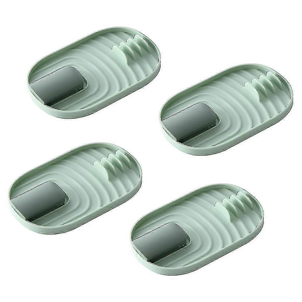 4-Piece Foldable Pot Lid Holder with Drip Pad