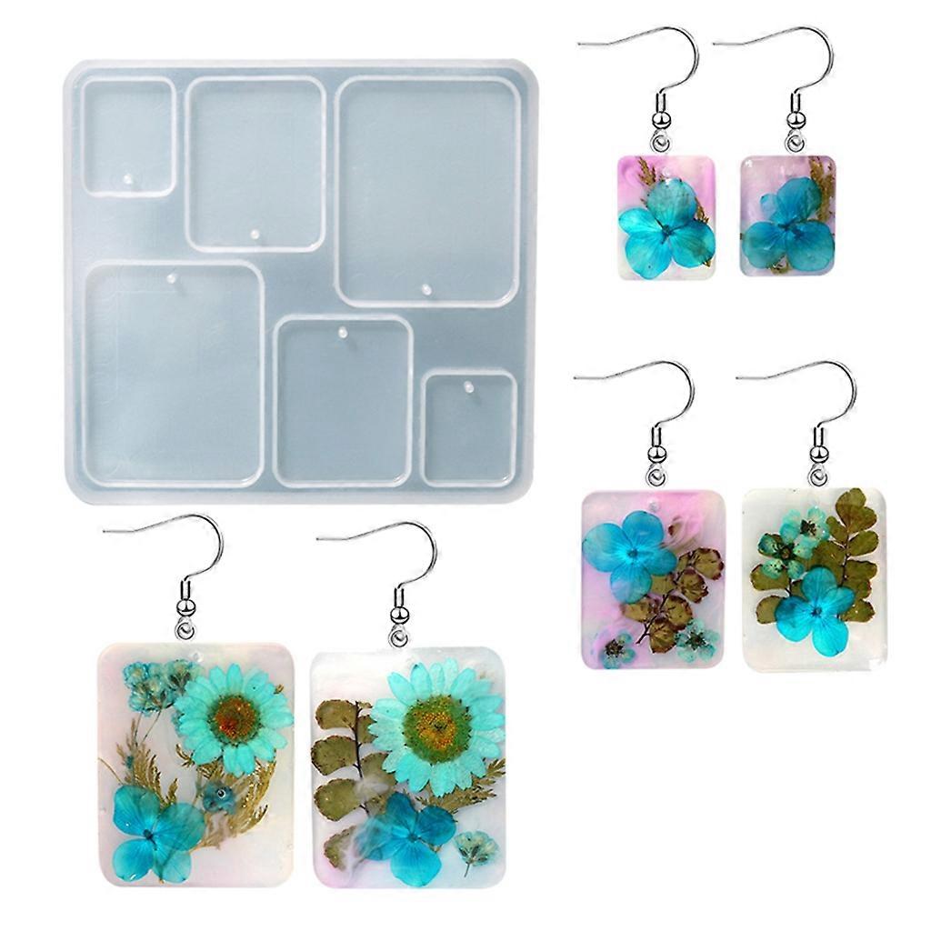 Earring Mold Crystal Resin Epoxy Round Ovals Arch Mold Handmade Craft Mold