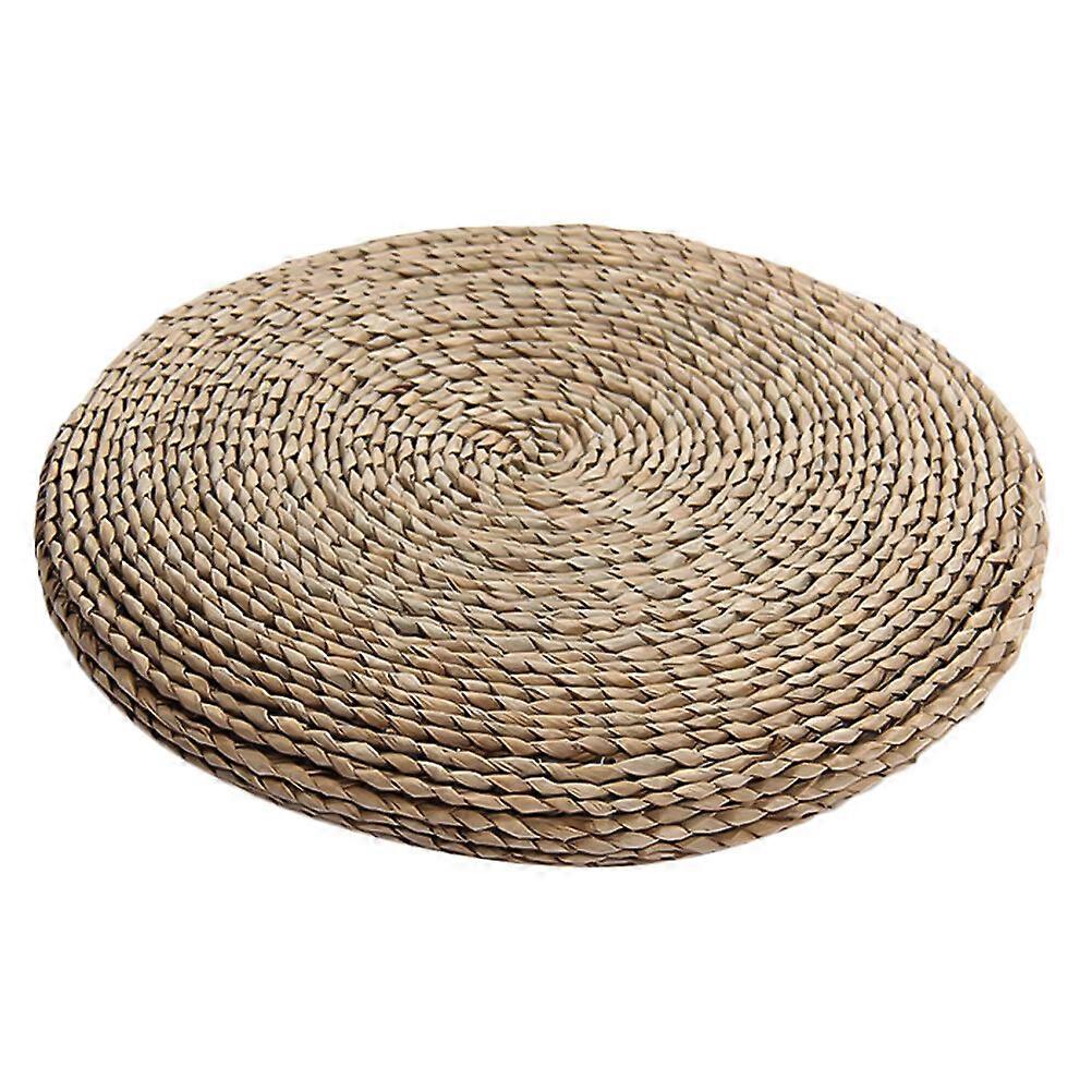 1PC 40x40cm Straw Braid Cushion Round Handmade Weaving Cushion Tatami Windowsill Cushion Yoga Meditating Mat