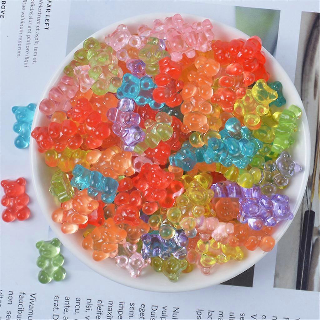 Decorative Soft Bear Stuffer for Silly Putty Slime Soft Plasticine DIY Kits