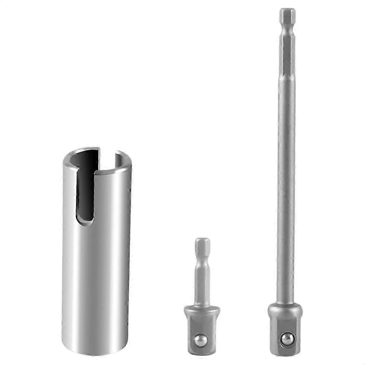 Stainless Steel Scissor Jack Slotted Drill Adapter T-slot Drill Attachment With 2 Adapter Bits Compatible For Rv Manual