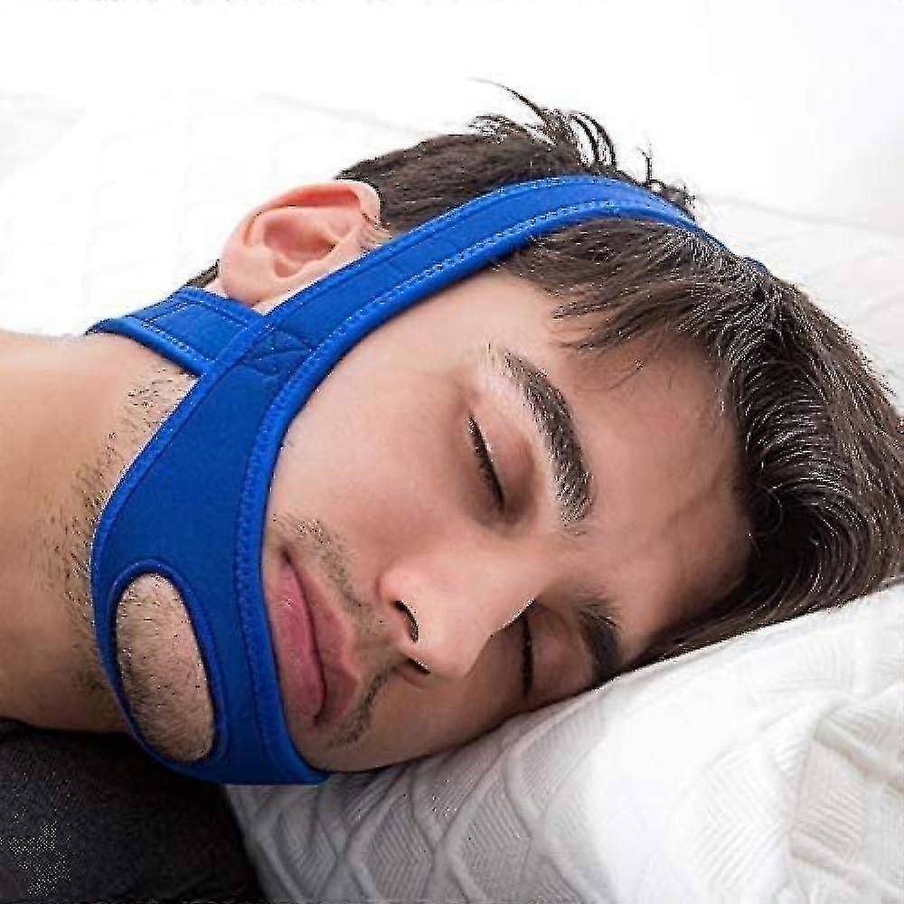 Snore Stop Bælte Anti Snorken Cpap Justerbar Hage Rem Søvnapnø Kæbe Opløsning Tw