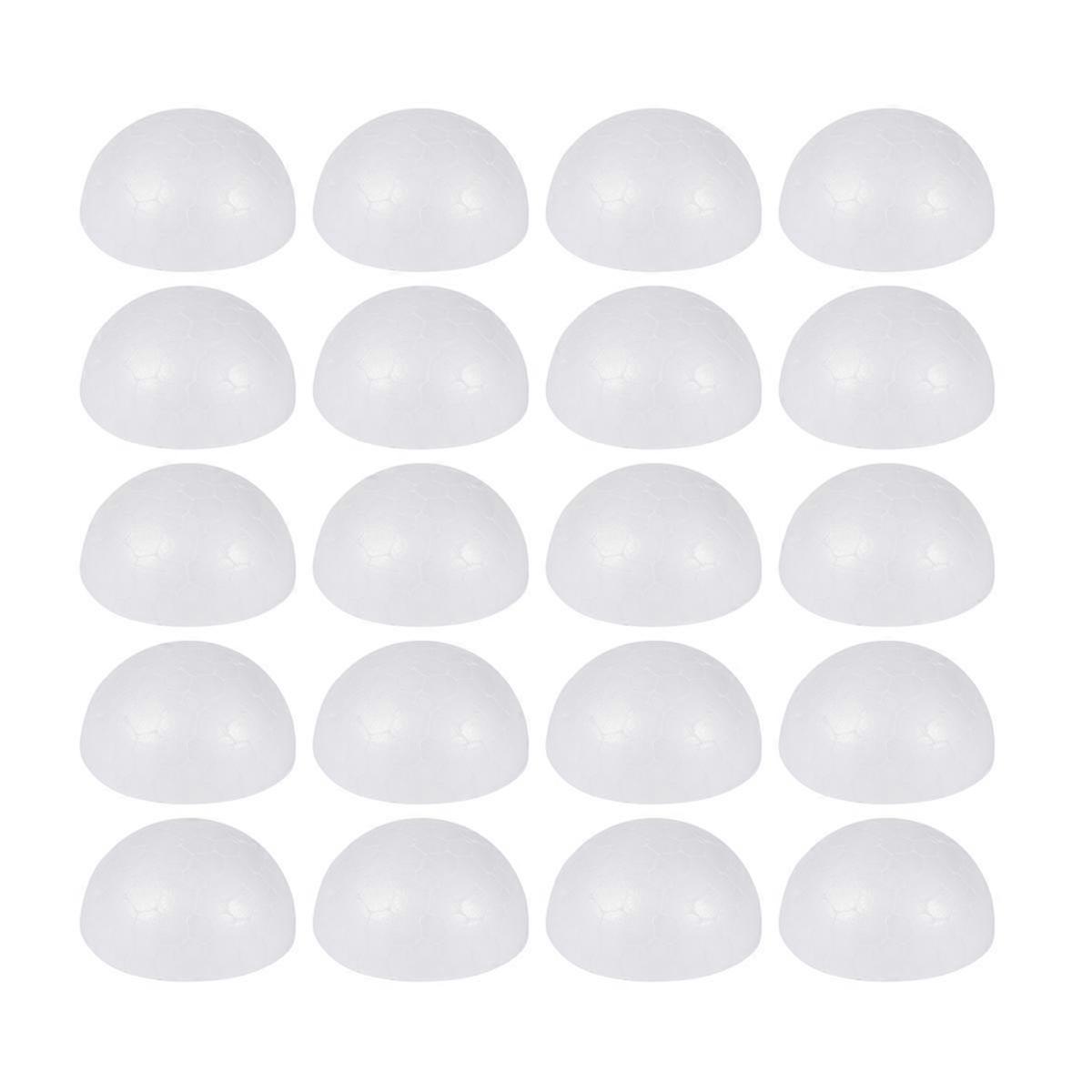200 Pcs Eggs Decorate Children Foam Ball Foam Diy Ball Semicircle Ornament Half Foam Craft Foam Ball Model