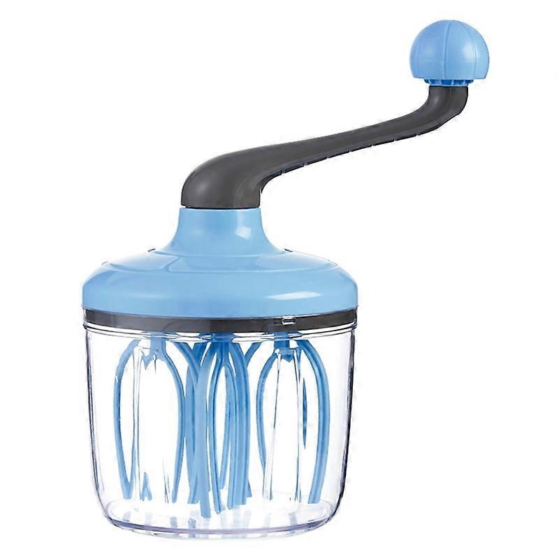 1.5L Manual Egg Beater Hand-cranked Anti-skid Convenient to Use Egg Cream Whisk Manual Egg Beater for Kitchen