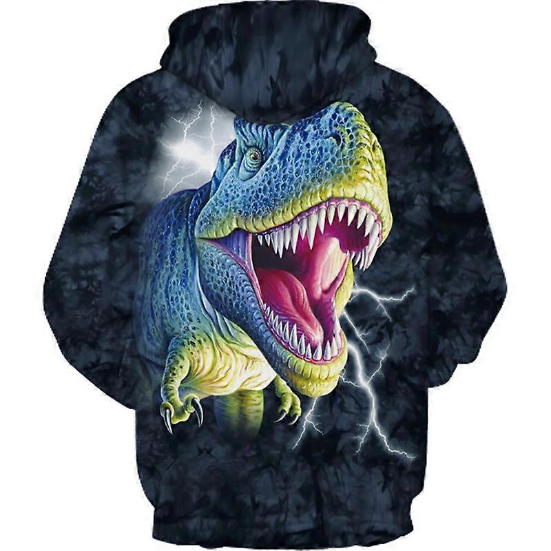 Gutter Jenter Hettegensere 3D-printet hette gensere Casual Long