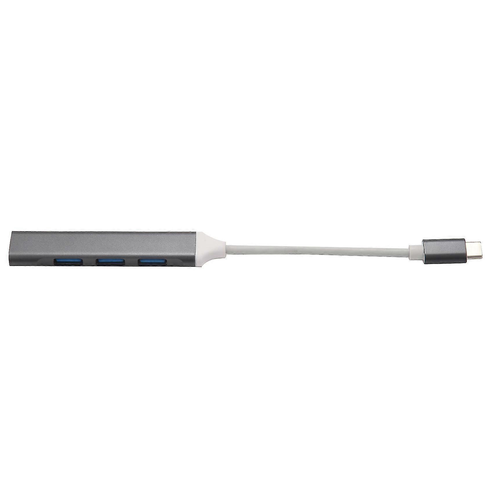 Usb C Hub 4-in-1 C-type Aluminum Hub Adapter With Usb3.0x1+usb2.0x3 Ports For Air/pro 2017/2018 Xps