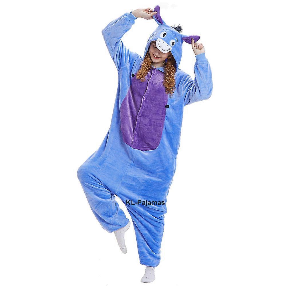 מבוגרים וילדים בעלי חיים סרבל תינוקות פיג'מה חמוד קריקטורה קוספליי ליל כל הקדושים תחפושת חג המולד חורף רך צמר עם קפוצ'ון בגדי שינה סרבלים