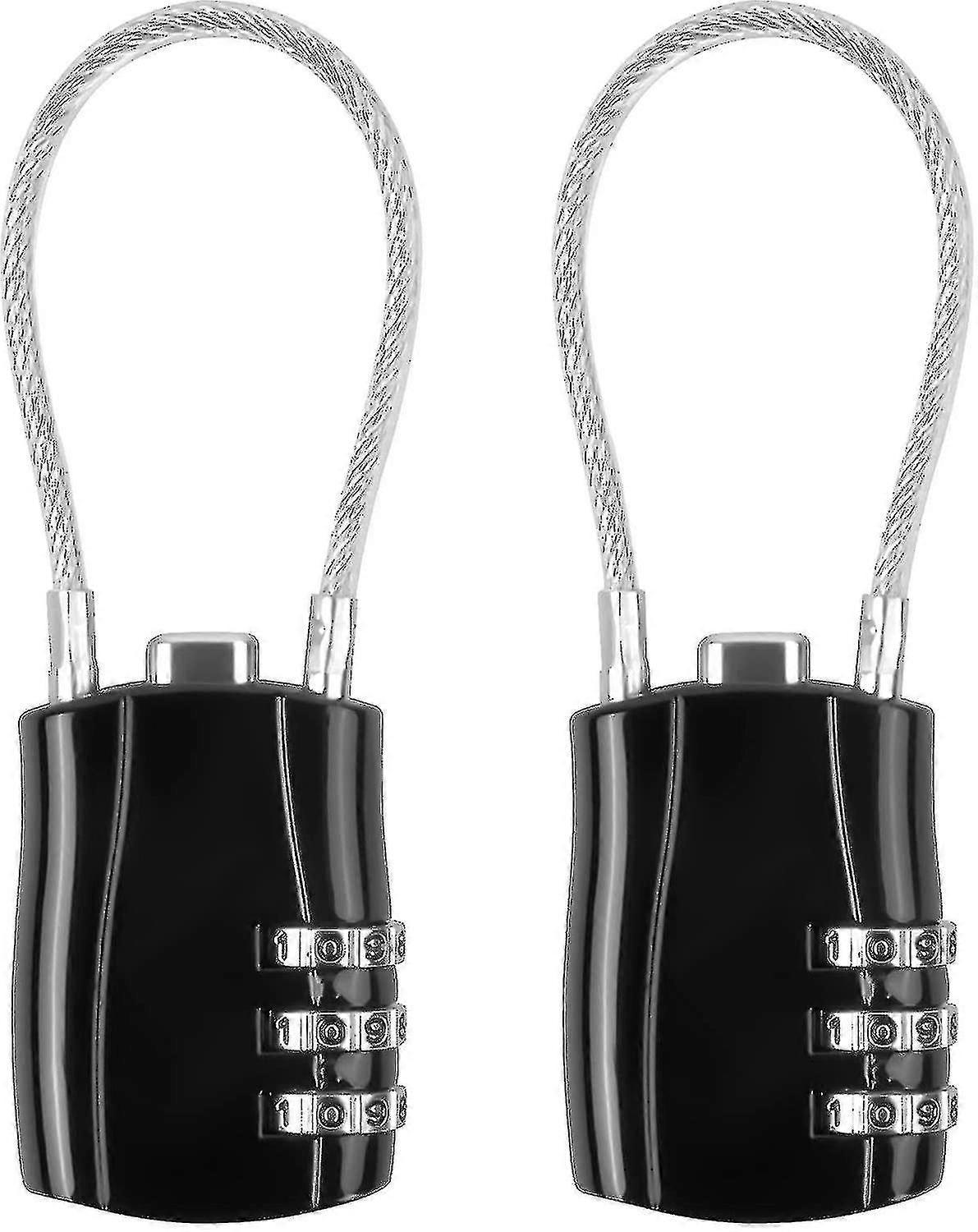 Padlocks,2 Pieces Suitcase Padlocks, Combination Padlocks, Luggage Locks, Padlock Code F8103