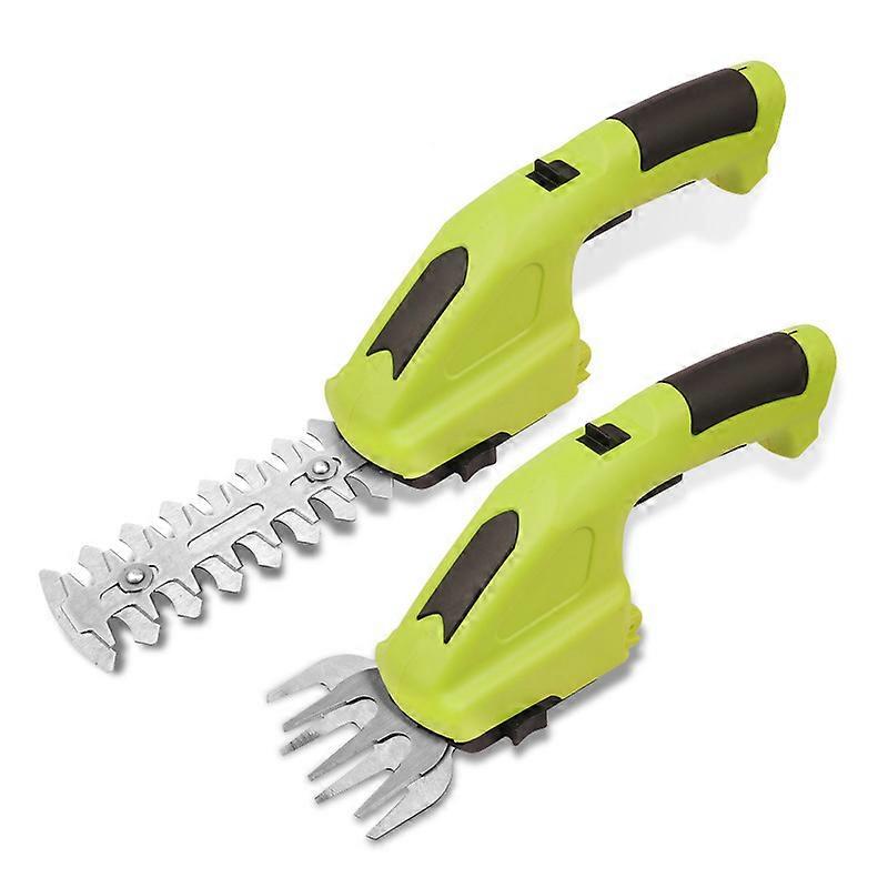 Electric Hedge Trimmer, 7.2v-40min-160mm-70mm, 2 In 1 Rechargeable Garden Pruning And Mowing Machine, Lithium Single-Handed Hedge Trimmer, Fast Lawn A