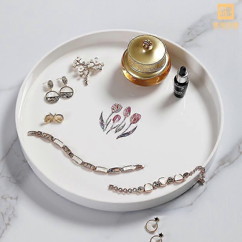 Manual Lacquerware Lacquerware cosmetice tava de depozitare modern simplu Melamină Tava de zi Gustări Multifuncțională Tava de depozitare