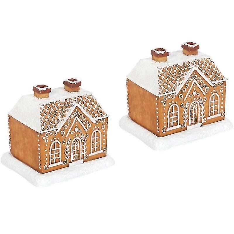 1/2pcs Gingerbread House Incense Burner, Incense Cone Burner, Christmas Cabin Incense