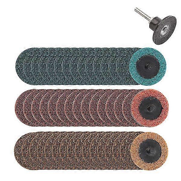 Sand Disc Nylon Button Lock Rotating Surface Conditioning Discs Fine Medium Coarse For Die Grinder Surface Strip Grind