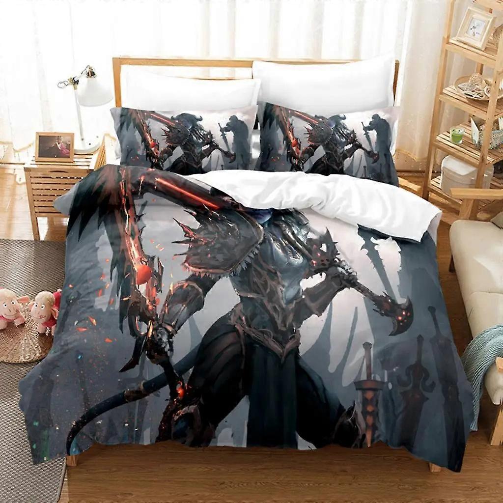 f1313 ملاءات سرير 3D World Of Warcraft مجموعات الفراش مجموعة غطاء لحاف مع غطاء وسادة مزدوج كامل ملكة ملك غطاء لحاف ملاءات السرير Rt1313
