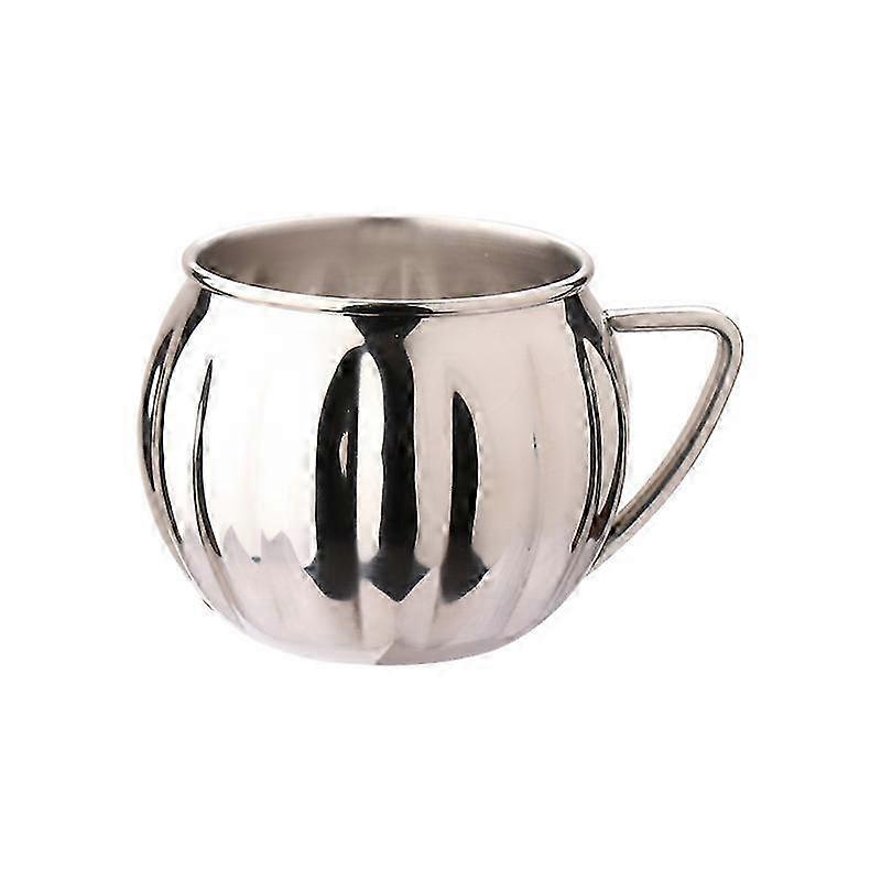 1 Piece Glossy Drinking Cup Electroplating Stainless Steel Cocktail Cup Silver