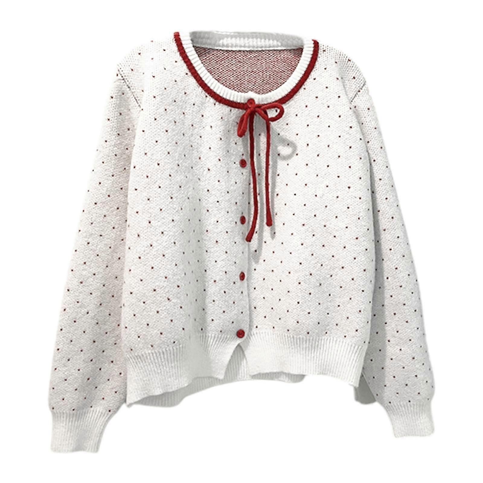 Frauen Button-Down-Pullover Lässiger trendiger weicher Strickpullover für Herbst Winter