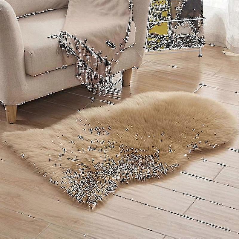 Soft Sheepskin Fluffy Faux Fur Carpet Home Floor Mat Small Ruga-1