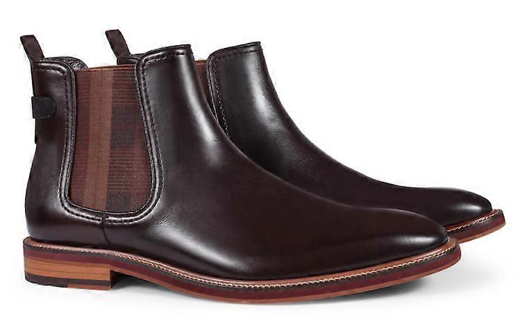 Julius Marlow Mens Scuttle Mocha Chelsea Work Leather Boots Shoes