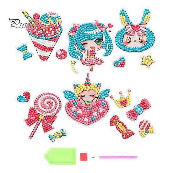 DIY Princess Diamond Painting Sticker Educational Stress Relief Clear Pattern Parent-child Diamond Art Mosaic Stickers