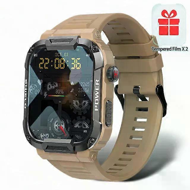 Robuste Militär Smartwatch Erwachsene für Android Ios Ftiness Uhren IP68 Wasserdicht 1,85 '' Bluetooth Anruf Smartwatch 2025 Neu